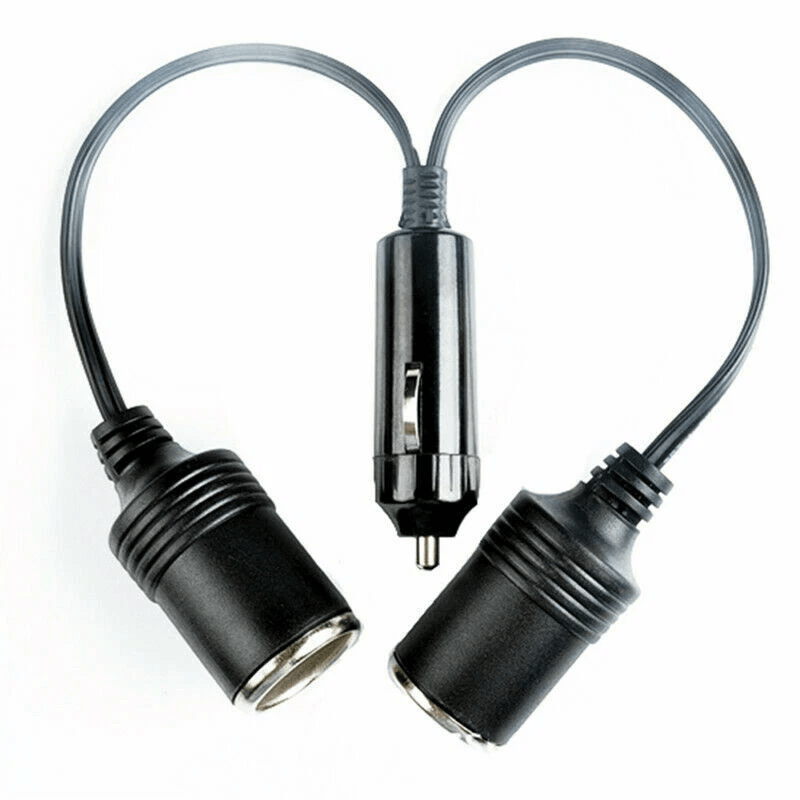 Dual Car Cigarette Lighter Splitter Charger Adapter Power Socket With 2 Female Ports For Auto Truck 4