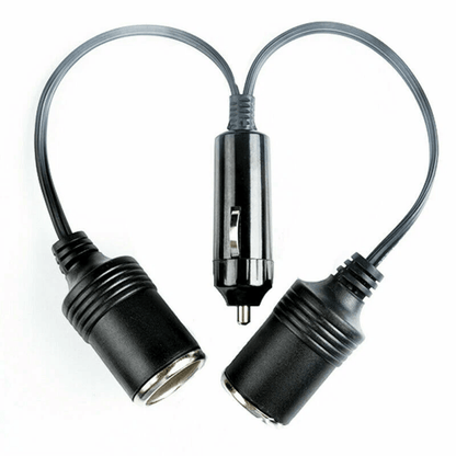 Dual Car Cigarette Lighter Splitter Charger Adapter Power Socket With 2 Female Ports For Auto Truck 4