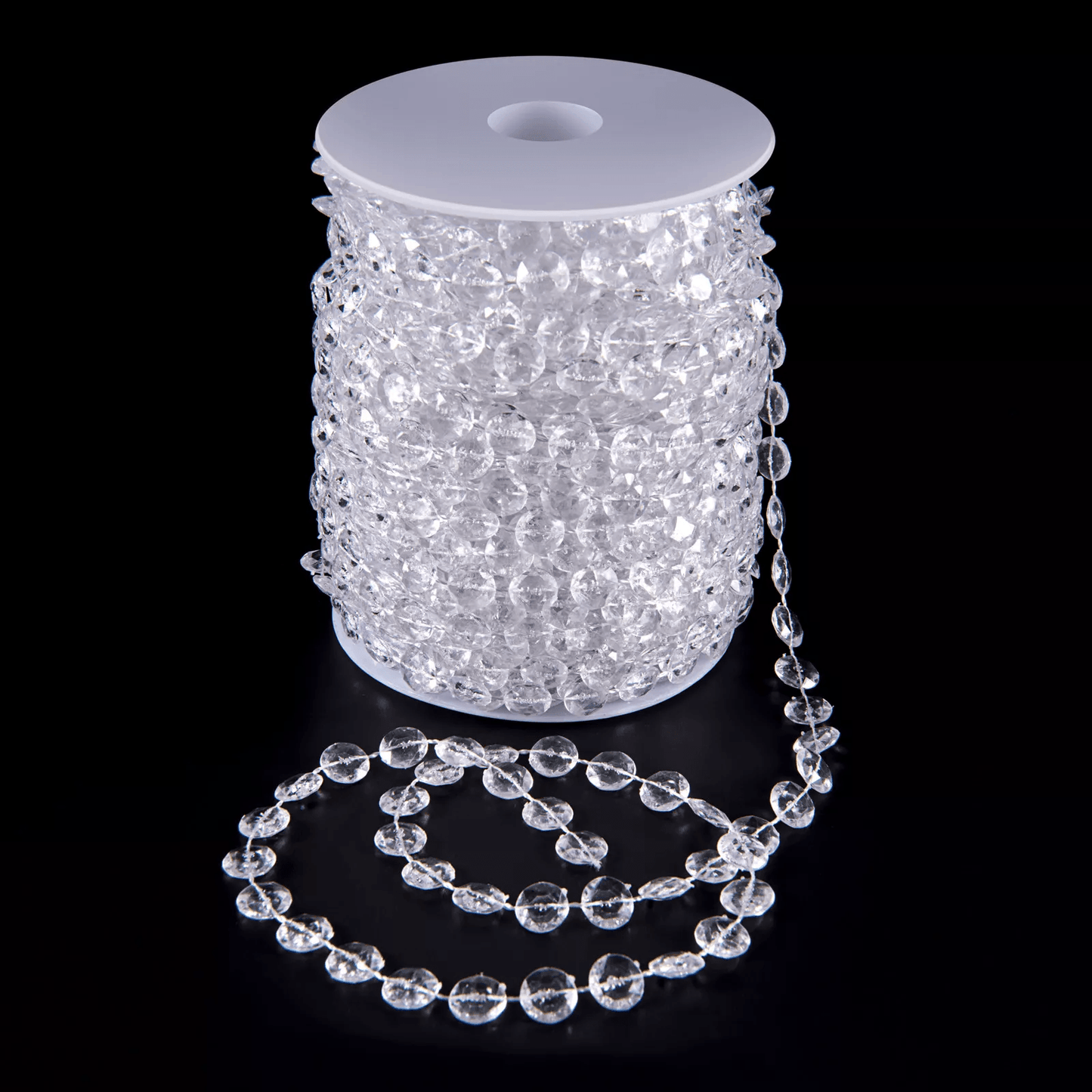 Acrylic Crystal Bead Garland, Diamond Strand for Wedding & Party Decor