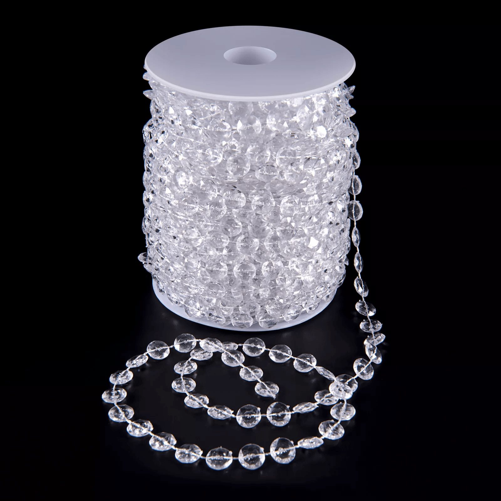 Acrylic Crystal Bead Garland, Diamond Strand for Wedding & Party Decor