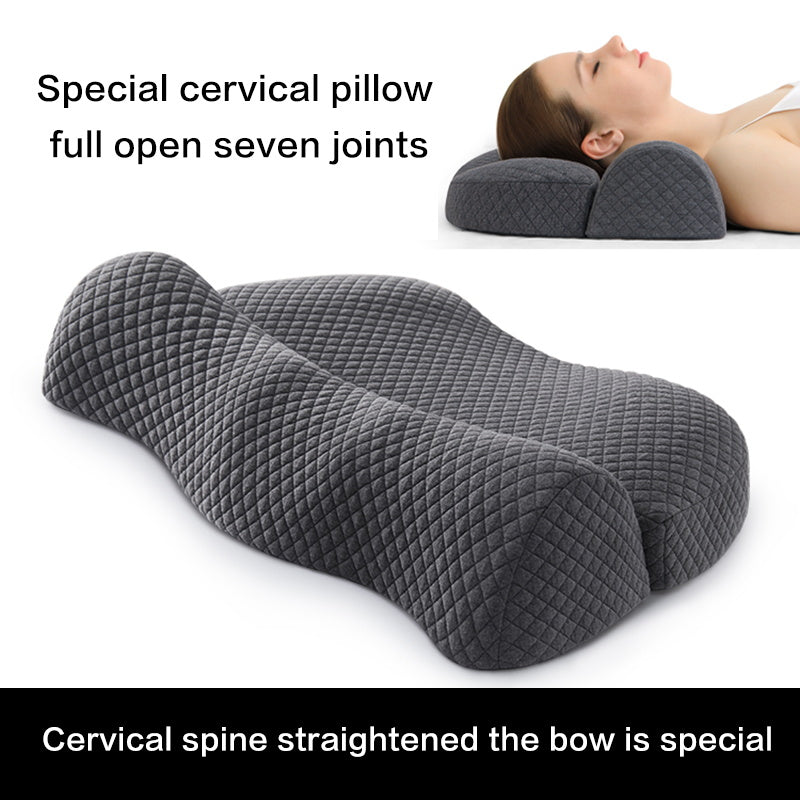 Memory Foam Contour Pillow Orthopedic Cervical Pillow for Side  Back Sleepers Ergonomic Bed Pillo