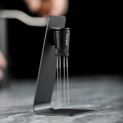 Barista Coffee Stirring Tool, 8-Needle Magnetic Espresso Stirrer with Stand for Professional Coffee Preparation