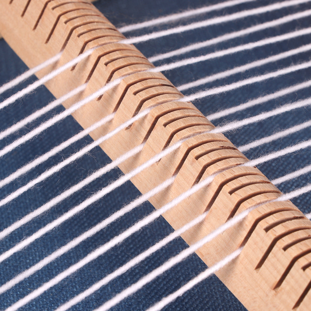 Handmade Weaving Loom Kit Wooden Frame Loom with Heddle Bar for Tapestry DIY Crafts and Beginner