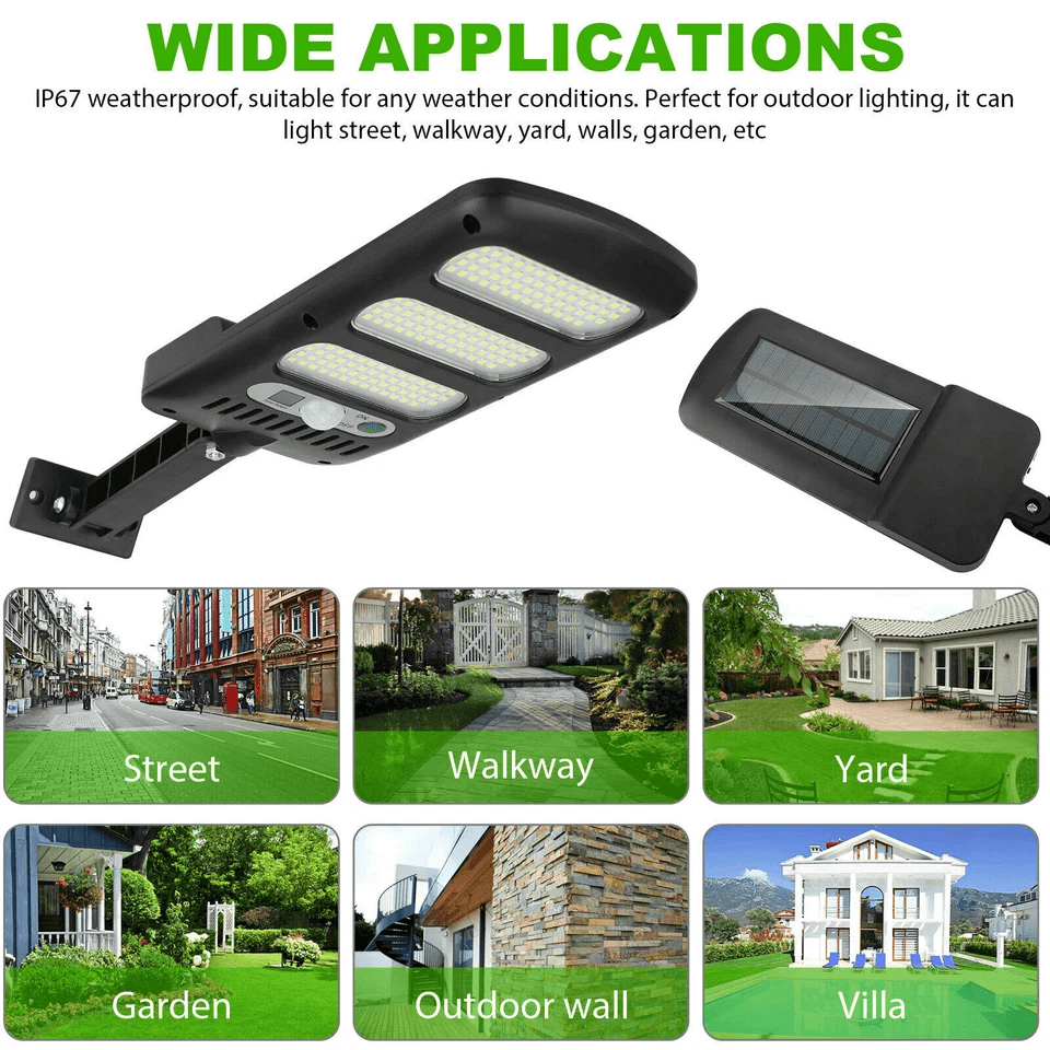 LED Solar Wall Light Outdoor Street Lamp With PIR Motion Sensor  Remote Waterproof  EnergySaving 6