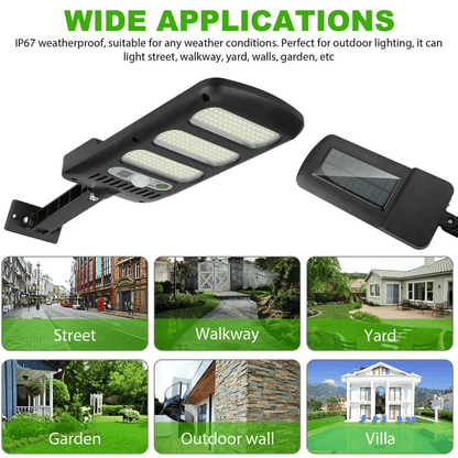 LED Solar Wall Light Outdoor Street Lamp With PIR Motion Sensor  Remote Waterproof  EnergySaving 6