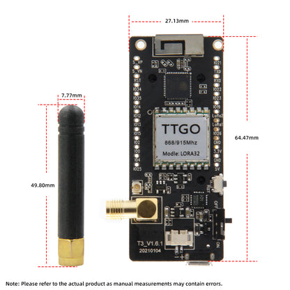 TTGO LoRa32 V21  ESP32 WIFI Bluetooth Module With OLED  SMA Antenna 4