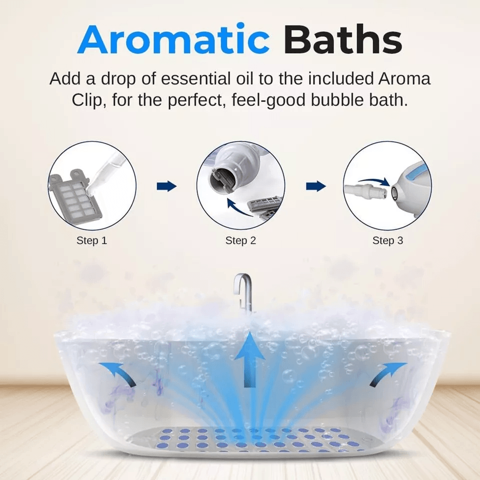 Thermal Spa Bubble Bath Massager Portable NonSlip Waterproof Mat With Motorized Air Pump  Remote Co 4
