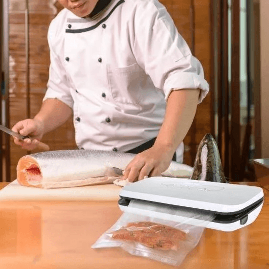 Electric Air Sealing Preserver System NutriChef Vacuum Sealer Machine With Reusable Bags For Meal P 2