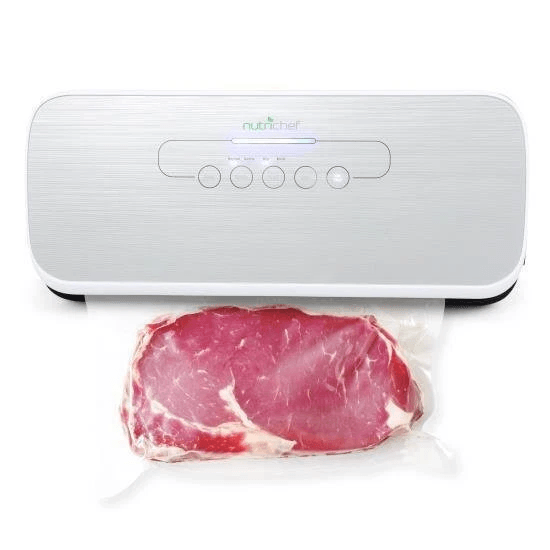 Electric Air Sealing Preserver System NutriChef Vacuum Sealer Machine With Reusable Bags For Meal P 1