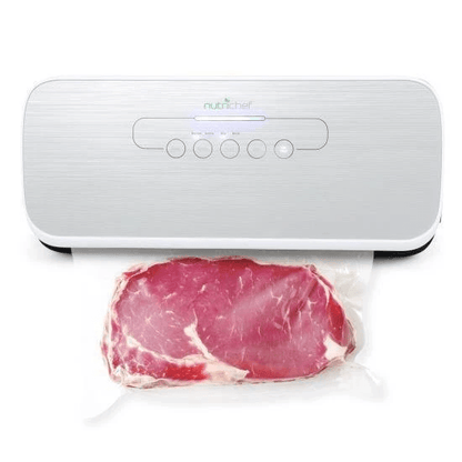 Electric Air Sealing Preserver System NutriChef Vacuum Sealer Machine With Reusable Bags For Meal P 1