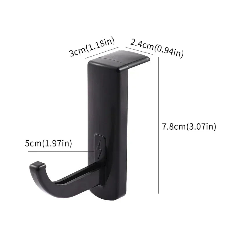 Headphone Headset Hanger StickOn Wall Hook  Monitor Earphone Stand Secure DamageFree Storage 5