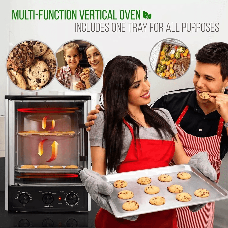 Nutrichef Vertical Countertop Rotisserie Oven Upgraded MultiFunction Kitchen Oven For Grilling Roas 3