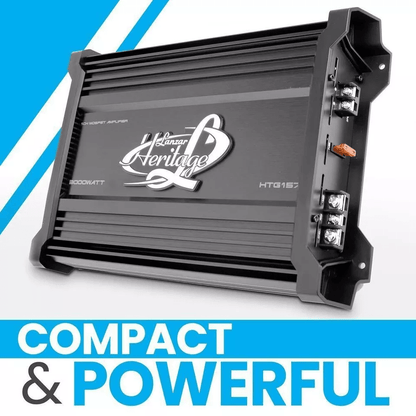 Lanzar 2 Ohm Mono MOSFET Car Amplifier, High-Power Audio Amp