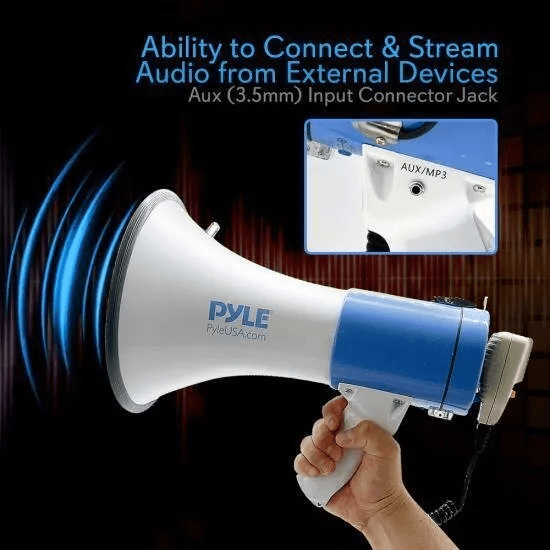 Pyle Megaphone With Record  Rechargeable Battery Handheld PA Loudspeaker For Events Sports Emergenc 2