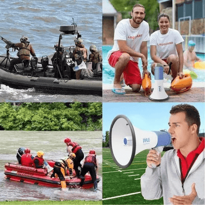 Pyle Megaphone With Record  Rechargeable Battery Handheld PA Loudspeaker For Events Sports Emergenc 3