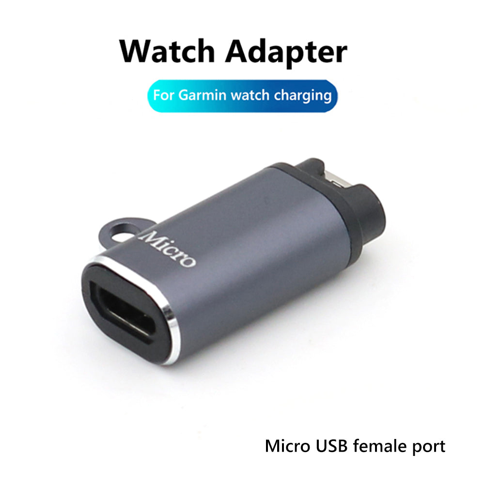 Garmin Watch Charger Adapter Portable USB Charging Converter With Type CMicro USB For Fenix 765 Ins 13