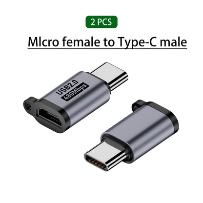 Micro To Mini USB Female Converters USB C Adapter For IPhone 1413 Xiaomi Samsung  Lightning Male Ch 5