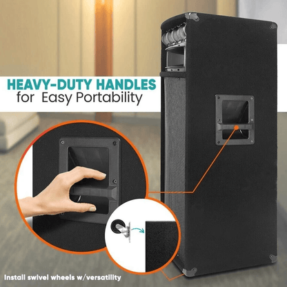 Pyle Heavy Duty 7Way PA Loudspeaker Cabinet With BuiltIn Crossover Network 3