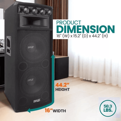 Pyle Heavy Duty 7Way PA Loudspeaker Cabinet With BuiltIn Crossover Network 2