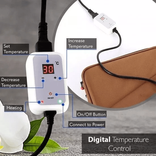 Portable Massage Stone Warmer Set Electric Hot Stones Massager Heater Kit With Digital Temp Control 1
