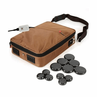 Portable Massage Stone Warmer Set Electric Hot Stones Massager Heater Kit with Digital Temp Control Basalt Rock Stones