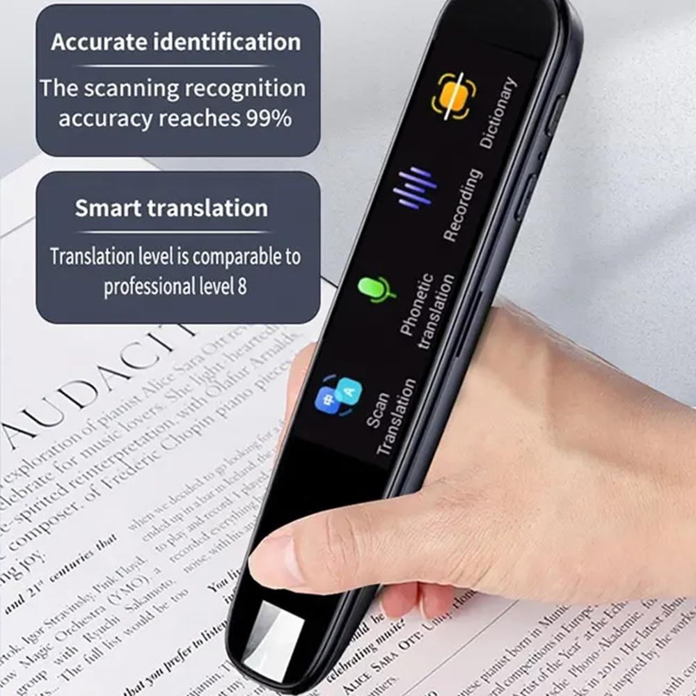 Offline Translation Pen, 123 Languages Translator Device with OCR Scan, Voice Recording & Photo Translation for Student