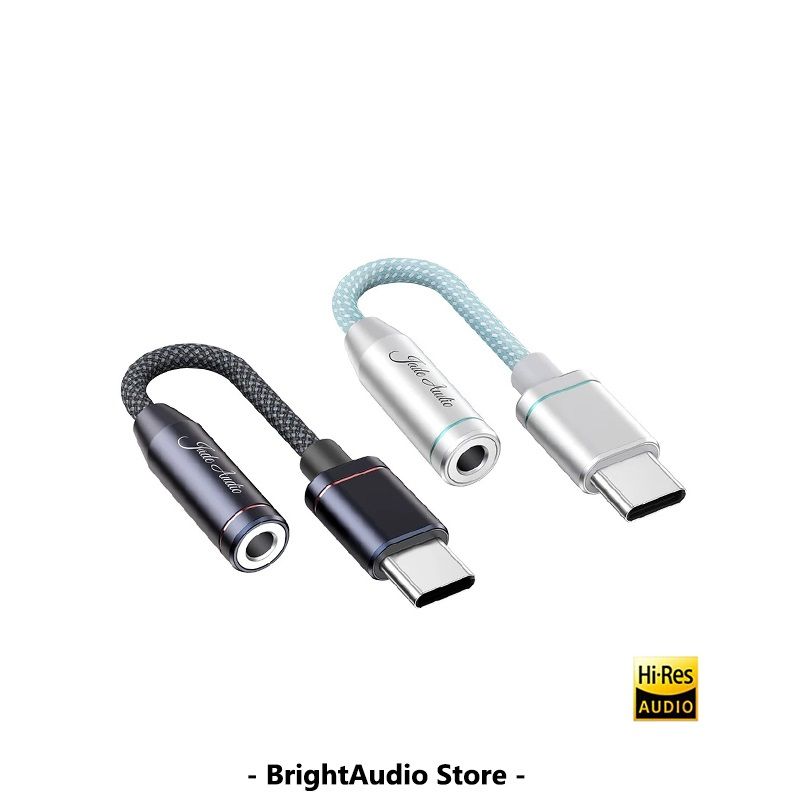 JadeAudio JA11 HIRES USB Type C to 35mm Headphone Adapter  Portable USB DAC Audio Cable for Phone