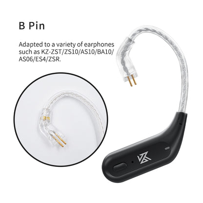 KZ AZ09 Bluetooth 5.2 Wireless Upgrade Cable HIFI Wireless Ear Hook With Charging Case For KZ TRN CCA Earphones Headset