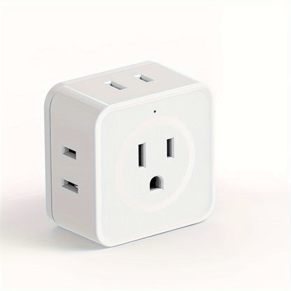 5 Way Multi Plug Outlet Extender Wall Outlet ExpanderSmall Electrical Outlet Splitter For TravelHom 7
