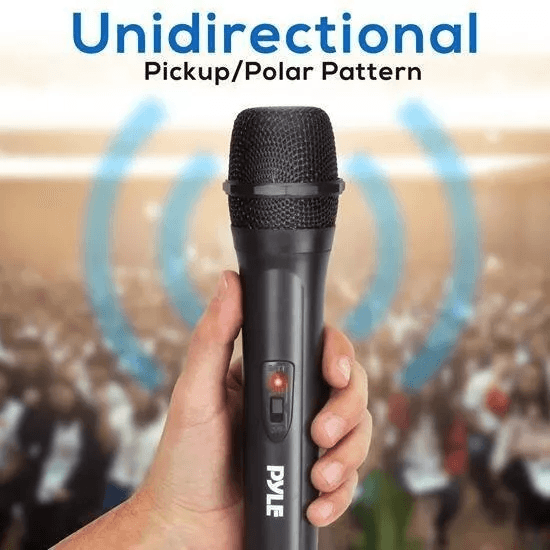 Pyle PRO Professional VHF Handheld Mic System With Plugin Adapter Receiver 3