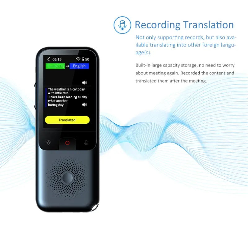 Smart Translator Device AIPowered Voice  Image Language Translator For 138 Languages 4
