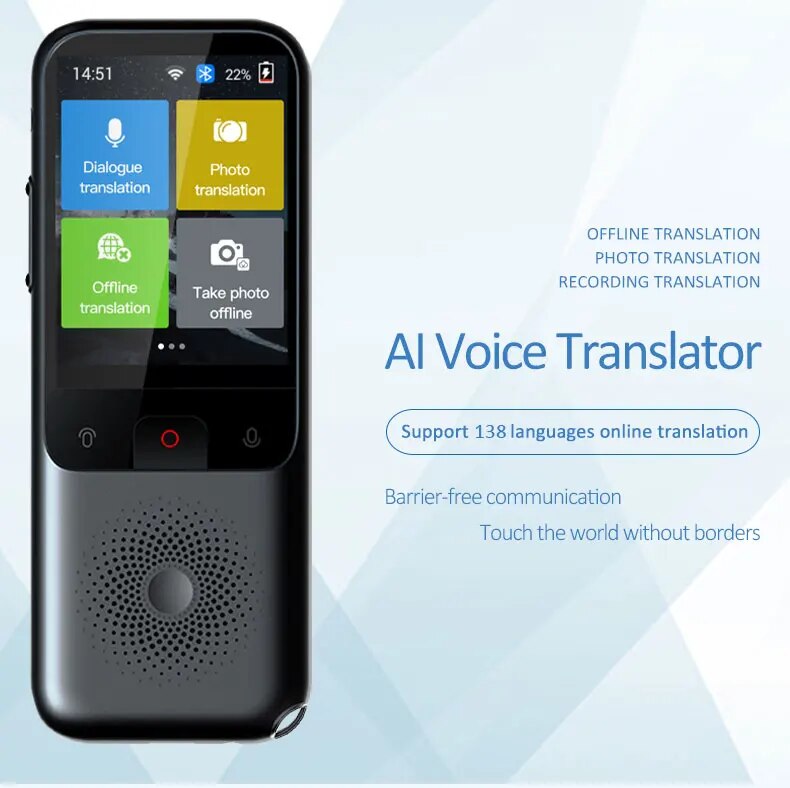Smart Translator Device AIPowered Voice  Image Language Translator For 138 Languages 6