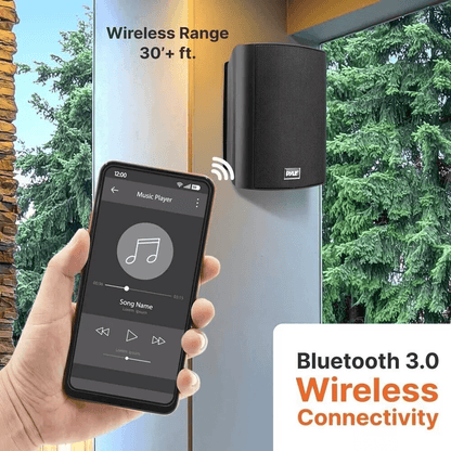 Pyle PDWR52BTBK 8Ohm Bluetooth Wall Mount Speaker 240W IndoorOutdoor Waterproof Stereo Pair 2