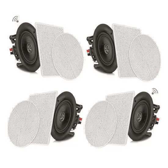 Speaker Bluetooth Ceiling Wall Speaker Kit Flush Mount Home Audio System With Wireless Connectivity 1