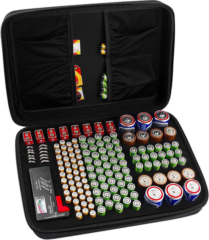 Battery Organizer Case With Tester Holds 140 Batteries Includes BT168 Checker Ideal For Garage Orga 9
