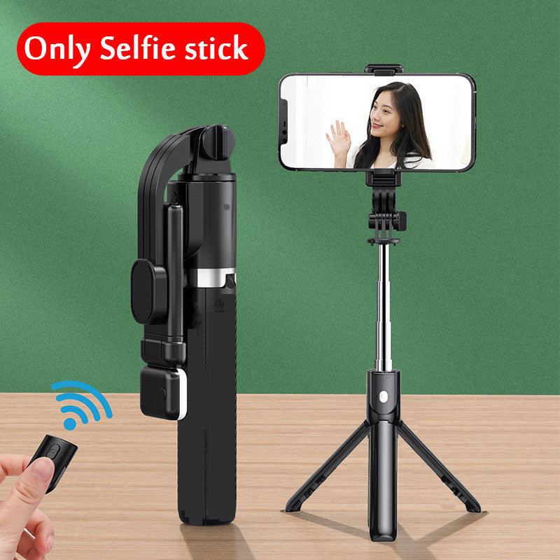Portable Bluetooth Selfie Stick with Tripod, Retractable Multifunctional Phone Holder & Wireless Remote Shutter
