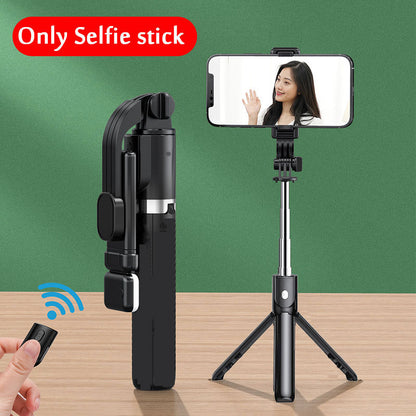Portable Bluetooth Selfie Stick with Tripod, Retractable Multifunctional Phone Holder & Wireless Remote Shutter