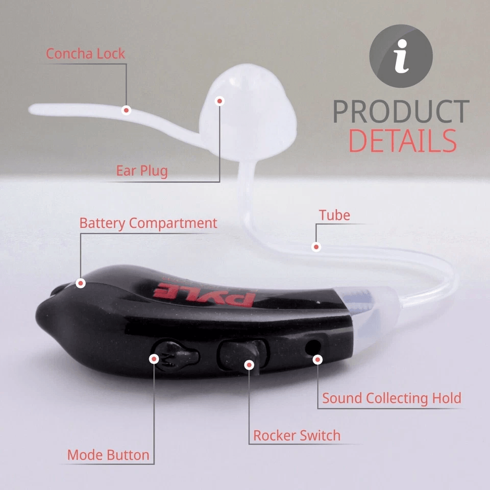 Digital Hearing Assistance Aid Amplifier Universal Fit BehindtheEar With Noise Reduction  Selectabl 5