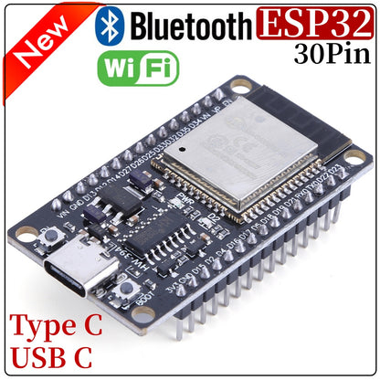 ESP32 WROOM,32S 30 Pin Development Board ,Dual Core 240MHz,WiFi & Bluetooth 4.2, Ideal for IoT & Smart Home Applications