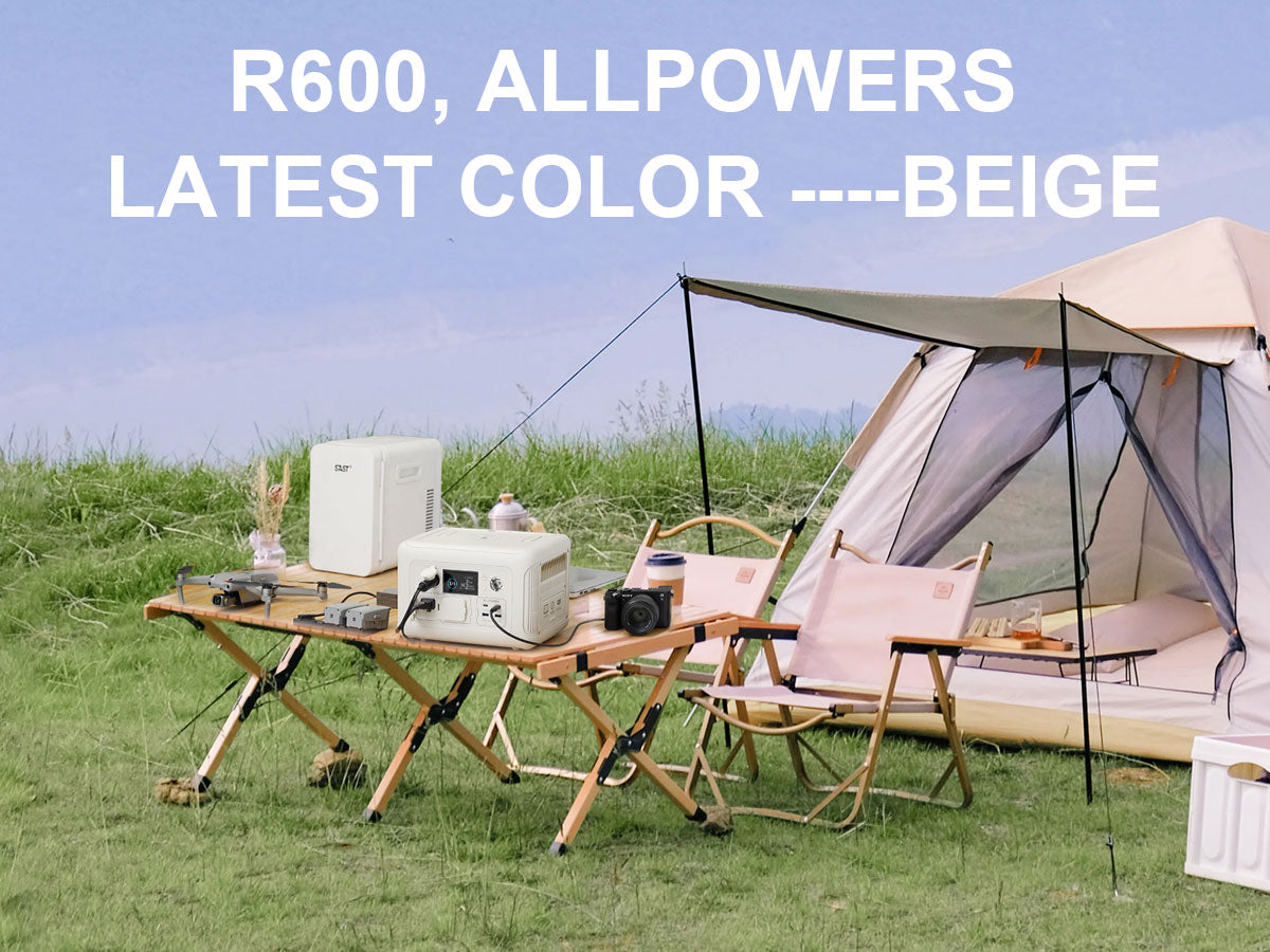 POWERS R600 Portable Generator 600W Power Station With AC Outlets 299Wh LiFePO4 Battery For Camping 3