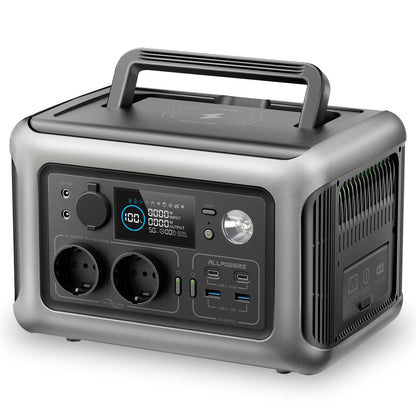 POWERS R600 Portable Generator 600W Power Station With AC Outlets 299Wh LiFePO4 Battery For Camping 6