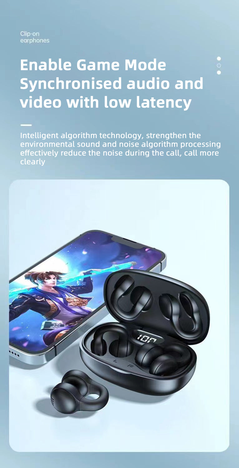 Compact Bluetooth Earphones Low Latency Sweatproof Lightweight Wireless Earbuds For Sports  Workout 3