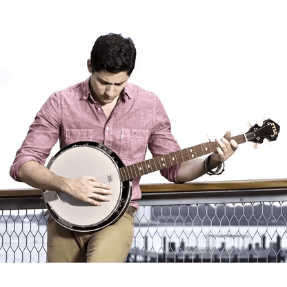 Pyle 5 String Banjo With Chrome Hardware Mahogany Rosewood  Maplewood Construction 4