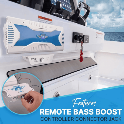 Pyle Marine Waterproof Bluetooth 8 Channel Amplifier 3