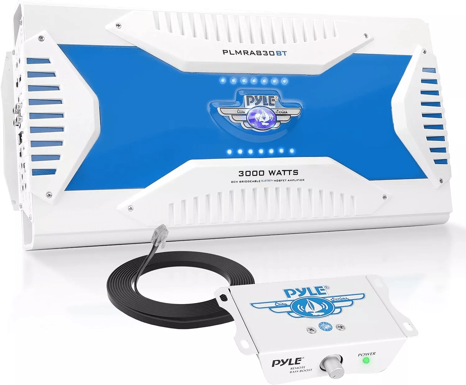 Pyle Marine Waterproof Bluetooth 8 Channel Amplifier