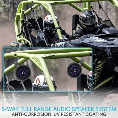 Pyle Bluetooth Ready Marine Tower Speakers With LED Lights Waterproof Wakeboard Speakers For Boat   3