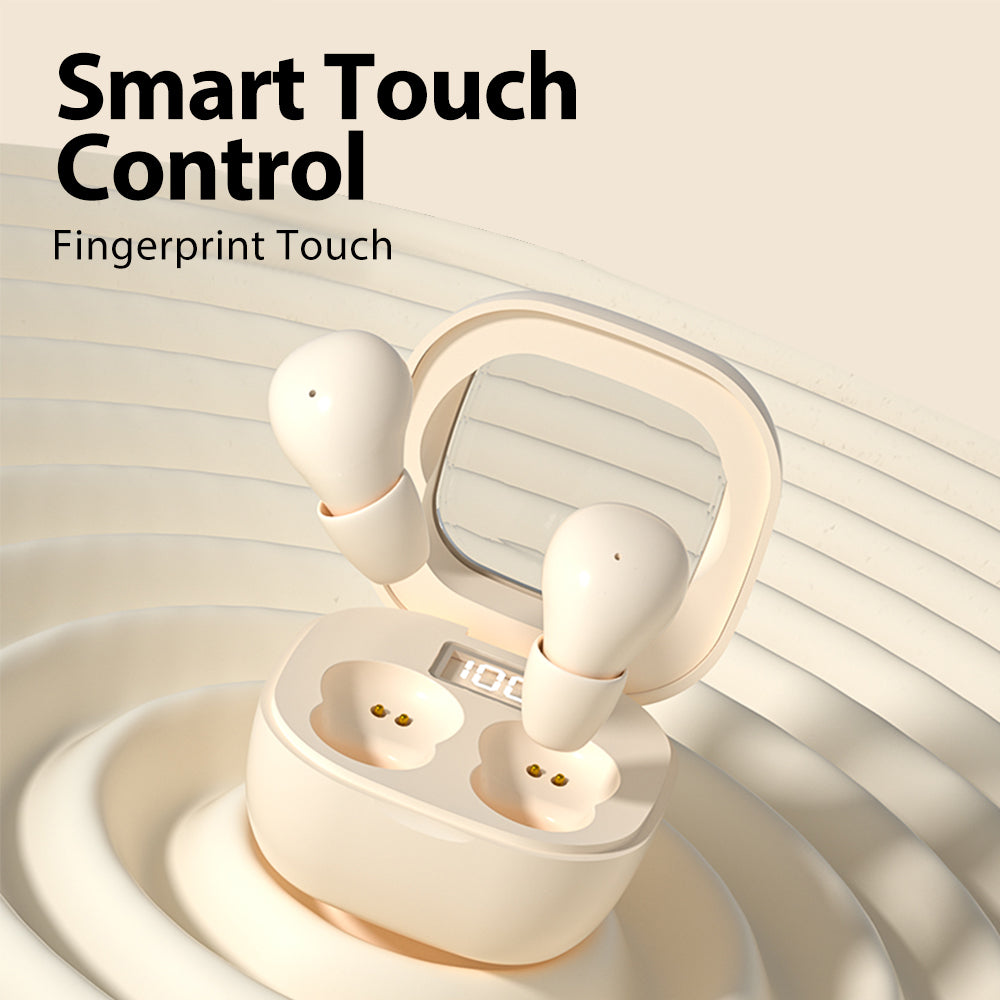 Ultra Compact Mini Bluetooth 53 Earphones Invisible Design HiFi Sound Noise Cancelling LED Display 3