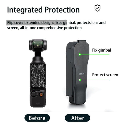 DJI Osmo Pocket 3 Protective Case AntiFall Flip Cover Quick Release Camera Lens  Screen Protector A 3