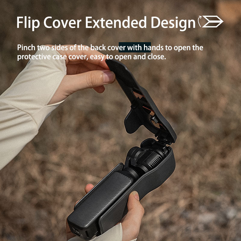 DJI Osmo Pocket 3 Protective Case AntiFall Flip Cover Quick Release Camera Lens  Screen Protector