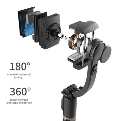 All In One Selfie Stick Tripod Roreta Bluetooth Gimbal Stabilizer Foldable Extendable  Wireless Rem 2
